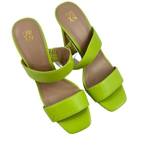New York & Co Green Heeled Sandals - AS IS - Picture 1 of 7